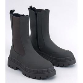 Vysoké Chelsea boty Faime Kaki zelená 1