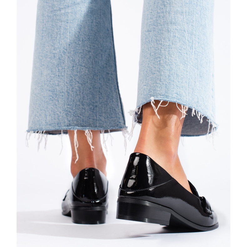 Černé lakované dámské Shelovet lords černá 2