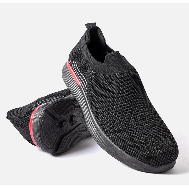 Černé pánské slip on boty Gaidano černý 1