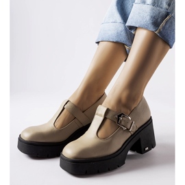 Inna Béžové boty Karino béžový 1