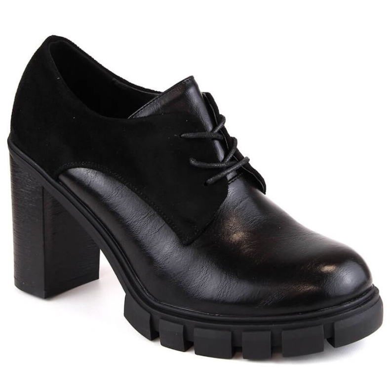 M.Daszyński W SAN19A boty na vysokém podpatku a platformě, černé černá 1