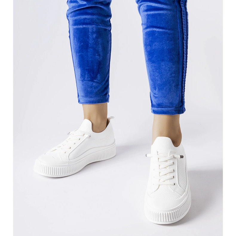 Bílé slip on tenisky Callimaco bílý 1