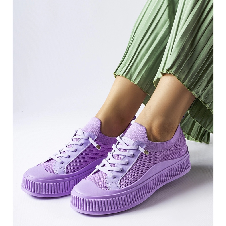 Fialové slip on tenisky Callimaco fialová 1