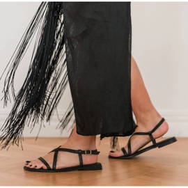 Marco Shoes Páskové sandály černý 2