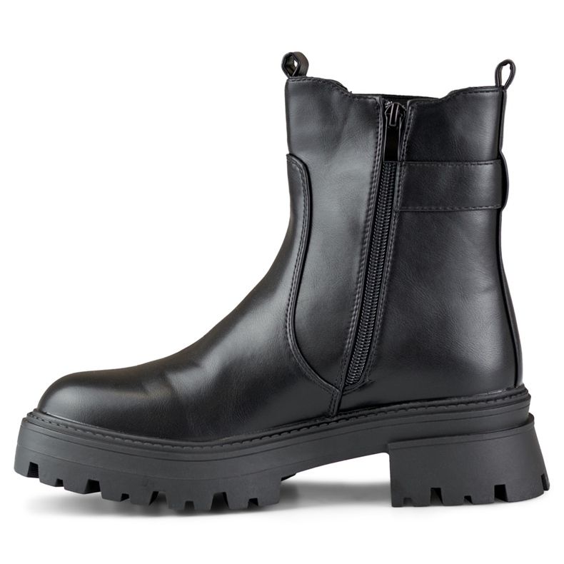 Klasické dámské baggy s ozdobnou přezkou černá 1 Klasické dámské baggy s ozdobnou přezkou černá 1