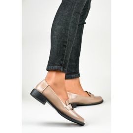 Patentované béžové dámské boty černá 1