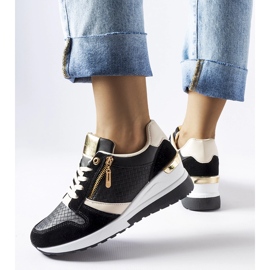 Černé tenisky na klínku Ashland černá 1