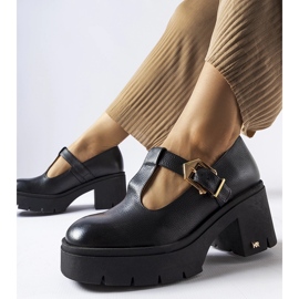 Inna Černé kožené boty Karino černý 1