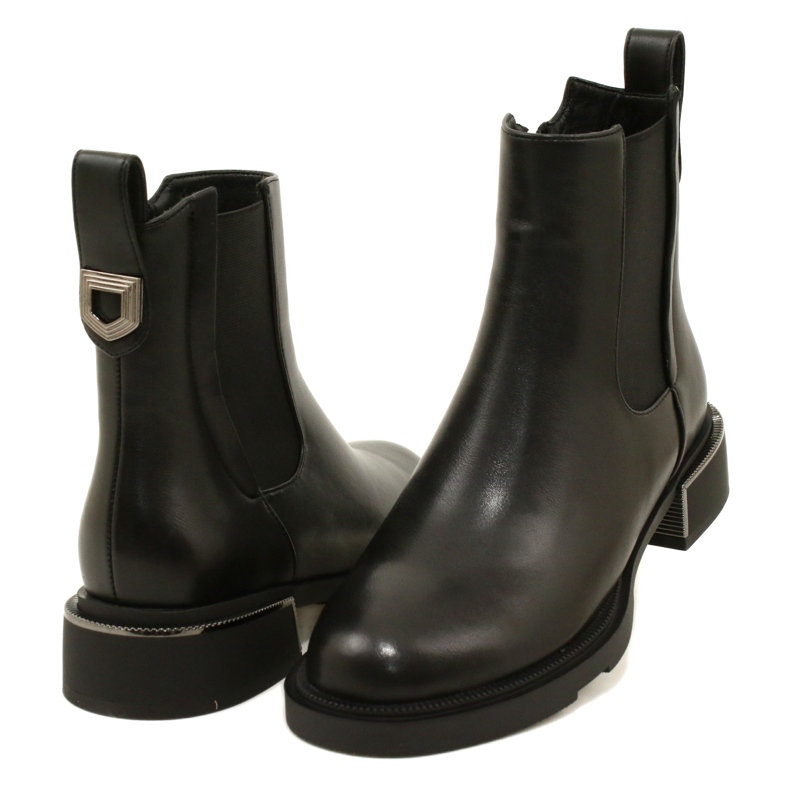 Černé kotníkové boty Filippo DBT4062/23 BK černý 3