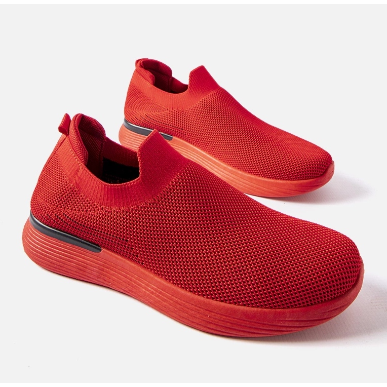 Červené pánské slip on tenisky značky Gaidano červený 1