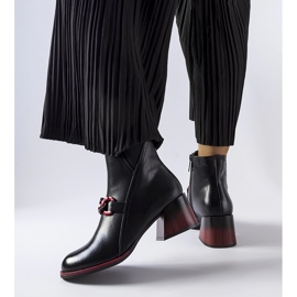 Černé kotníkové boty Castione 58126 Black černá 1 Černé kotníkové boty Castione 58126 Black černá 1