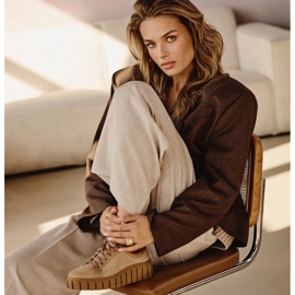 Marco Shoes Zvětšovací tenisky se silnějším spodkem béžový 2