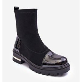 PS1 Kožené klasické ploché boty černé Shendete černá 2 PS1 Kožené klasické ploché boty černé Shendete černá 2