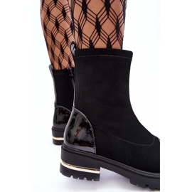 PS1 Kožené klasické ploché boty černé Shendete černá 1 PS1 Kožené klasické ploché boty černé Shendete černá 1