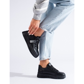 Černé tenisky na platformě Shelovet černá 2