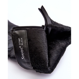 PS1 Kožené kozačky na vysokém podpatku nad kolena, černé hady černá 1