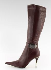 Boty na špendlíku 5137-75 Marron červený 2