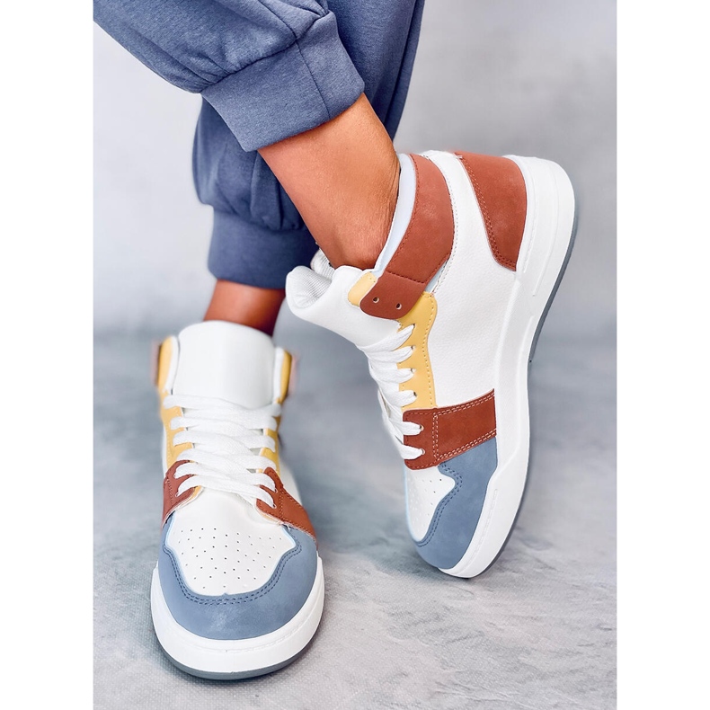 Vysoké tenisky Clowsi Blue bílý 1