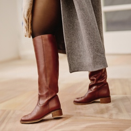 Marco Shoes Boty Ruby Standard hnědý 4
