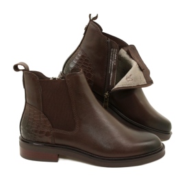 Dámské boty izolované Caprice 9-25479-41 329 DK Brown Comb hnědý 4