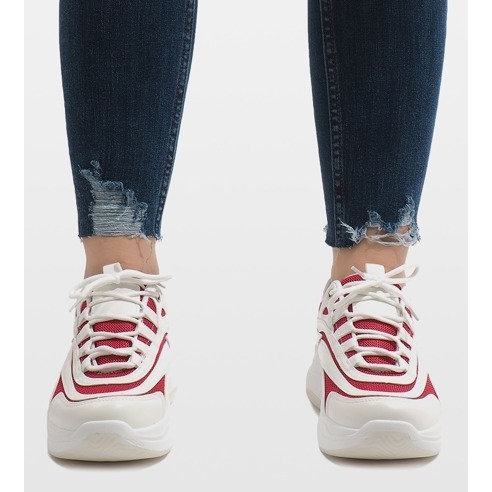 Bílé módní sportovní boty BO-15 bílý 2