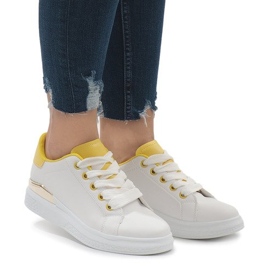 Bílé tenisky na platformě 353 bílý 2