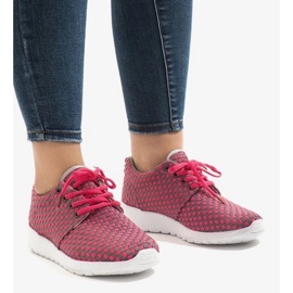 Růžová sportovní obuv A5126 růžový 1 Růžová sportovní obuv A5126 růžový 1
