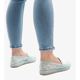 Zelené prolamované espadrilky AF41 zelená 2
