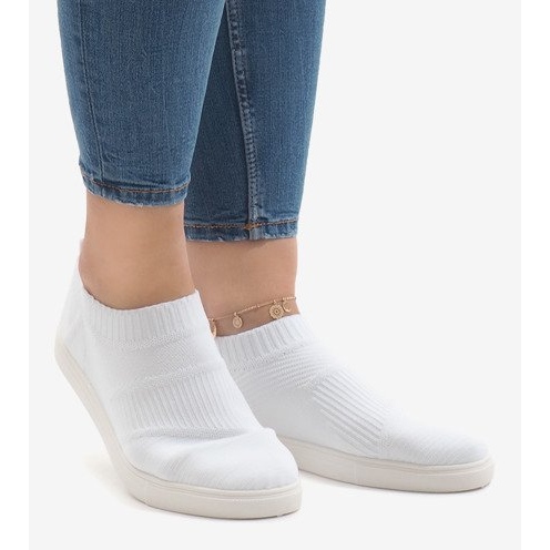 Bílá sportovní obuv BA77 bílý 1 Bílá sportovní obuv BA77 bílý 1