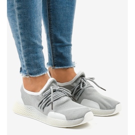 Šedá dámská sportovní obuv B-6851 1