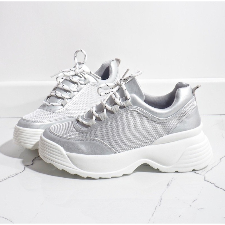 Šedé sportovní tenisky 7923-PS šedá 1