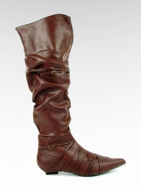 Dámské mušketýři 5832-1 hnědý 1