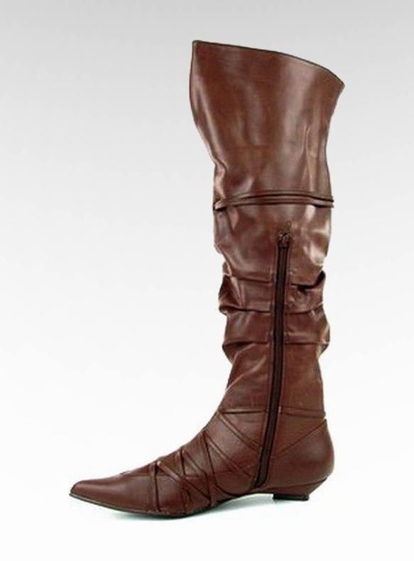 Dámské mušketýři 5832-1 hnědý 2