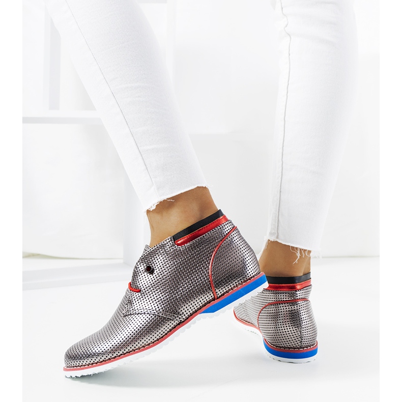 BM Klasické stříbrné jazzové boty JFL654-2 stříbrný 2 BM Klasické stříbrné jazzové boty JFL654-2 stříbrný 2