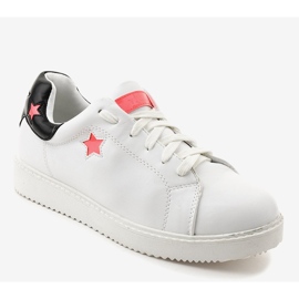 Bílé tenisky bohatě zdobené 2189-23 bílý černý 1