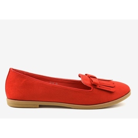 Mokasíny z eko-semiše Red Lordsy 2358 červený 1