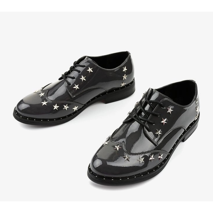 Šedé dámské boty C18-37117 šedá 1