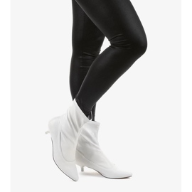 Šedé vysoké podpatky s ponožkou Ragemour šedá 1