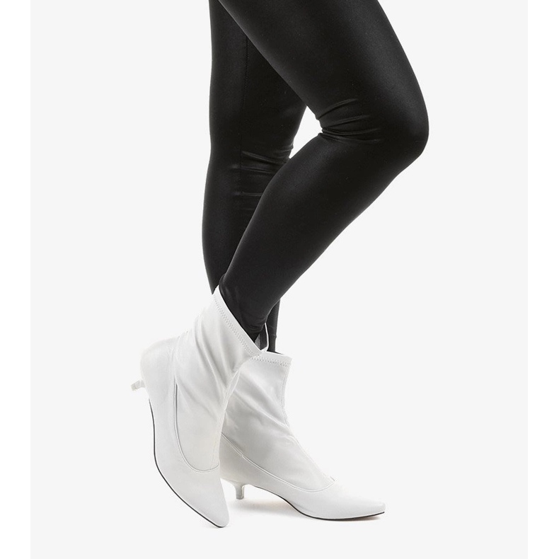 Šedé vysoké podpatky s ponožkou Ragemour šedá 1