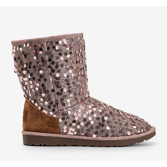 Béžové zateplené boty emu Stouteyes hnědý 2