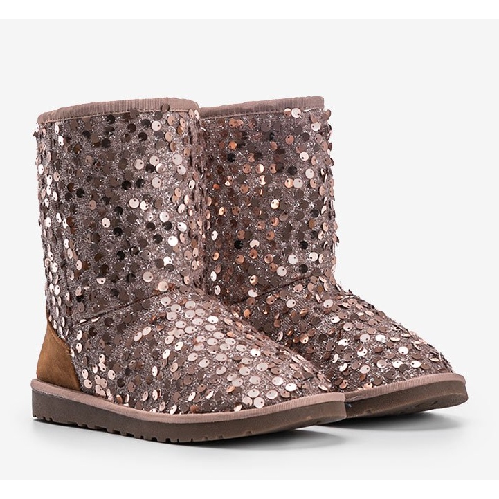 Béžové zateplené boty emu Stouteyes hnědý 1