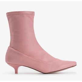 Růžové podpatky s ponožkou Ragemour růžový 1