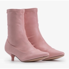 Růžové podpatky s ponožkou Ragemour růžový 2