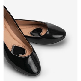 Černě lakované indické balerínky černý 1