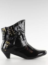 Boty s lukem 5196-3V černě lakované černý 1