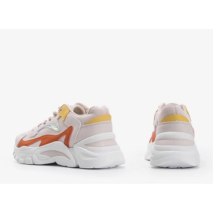 Leskle béžové sportovní tenisky béžový 2