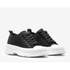 Černé tenisky na robustní podrážce Alyssa černý 1