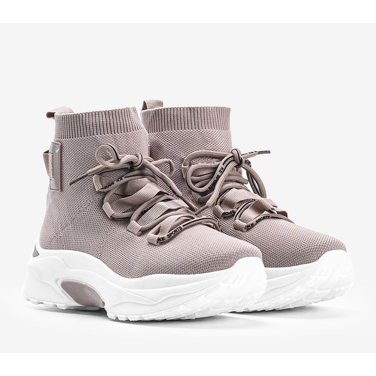 Béžové ponožky Elisa ponožky béžový 1