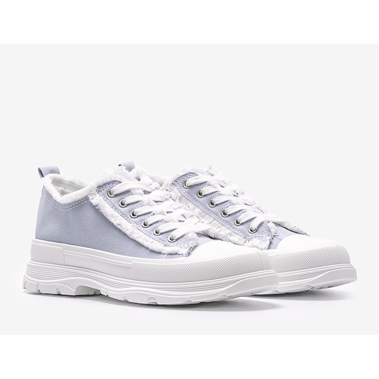 Modré tenisky se silnou podrážkou Makenna modrý 1 Modré tenisky se silnou podrážkou Makenna modrý 1