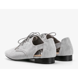 Šedé lesklé nízké boty Dorothy šedá 1